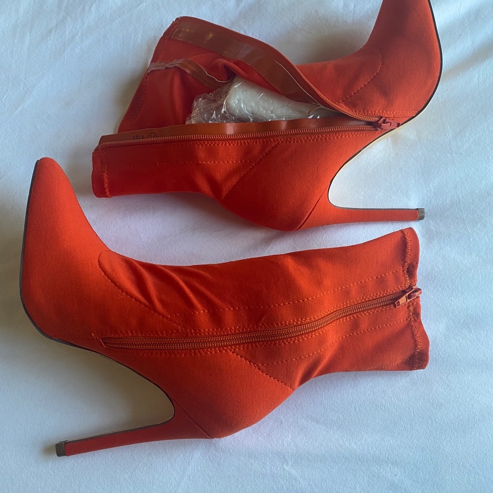 Red-orange Booties